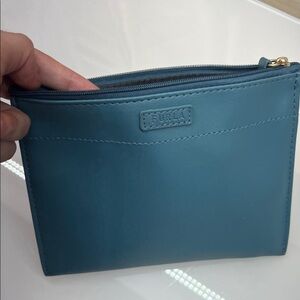Furla Blue Leather Pouch